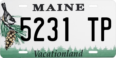 ME license plate 5231TP
