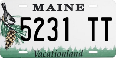 ME license plate 5231TT
