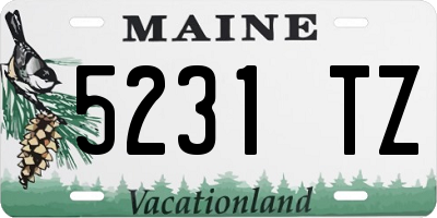 ME license plate 5231TZ