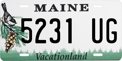 ME license plate 5231UG