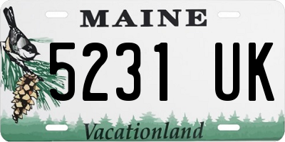 ME license plate 5231UK