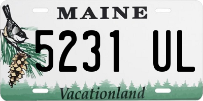 ME license plate 5231UL