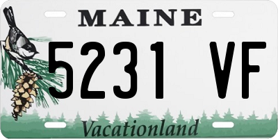 ME license plate 5231VF