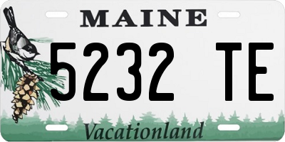 ME license plate 5232TE