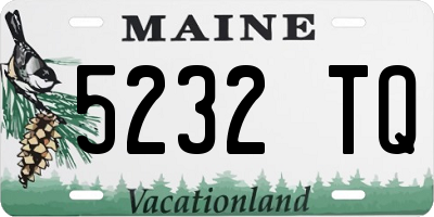 ME license plate 5232TQ