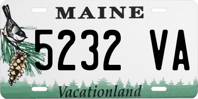 ME license plate 5232VA