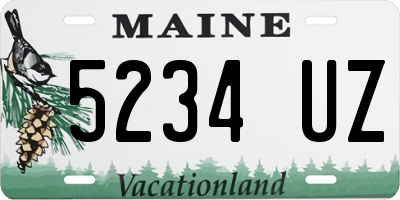 ME license plate 5234UZ