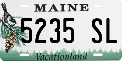 ME license plate 5235SL