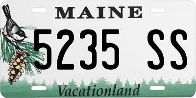 ME license plate 5235SS