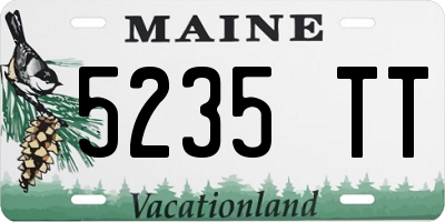 ME license plate 5235TT