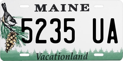 ME license plate 5235UA