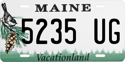 ME license plate 5235UG