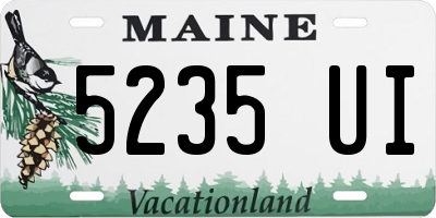 ME license plate 5235UI