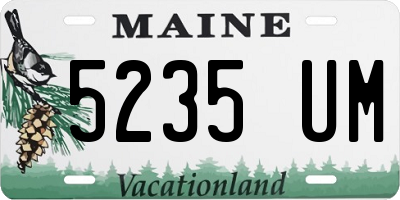 ME license plate 5235UM