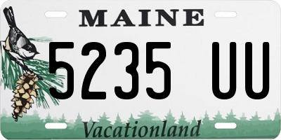 ME license plate 5235UU