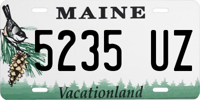 ME license plate 5235UZ