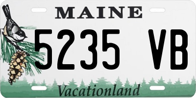 ME license plate 5235VB