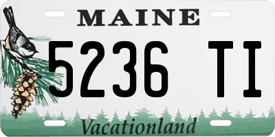 ME license plate 5236TI
