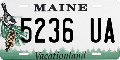 ME license plate 5236UA