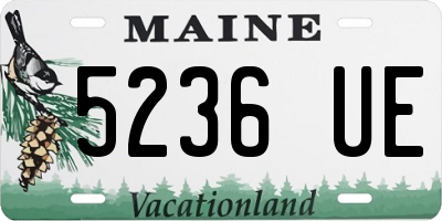 ME license plate 5236UE
