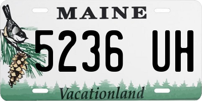 ME license plate 5236UH