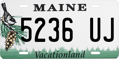 ME license plate 5236UJ