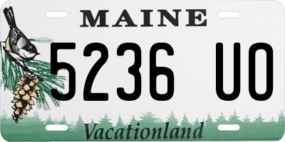 ME license plate 5236UO