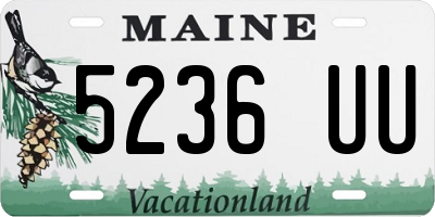 ME license plate 5236UU