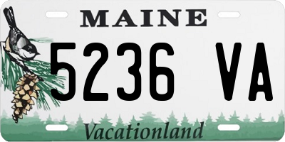 ME license plate 5236VA