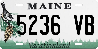 ME license plate 5236VB