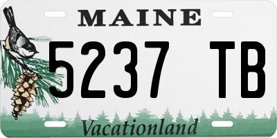 ME license plate 5237TB