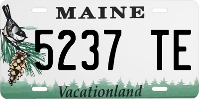 ME license plate 5237TE