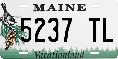 ME license plate 5237TL