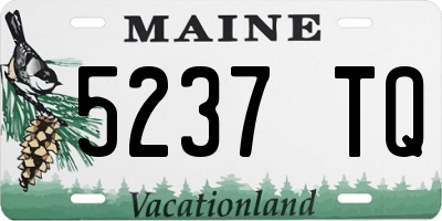 ME license plate 5237TQ
