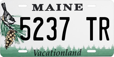 ME license plate 5237TR