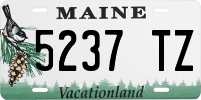 ME license plate 5237TZ