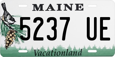 ME license plate 5237UE