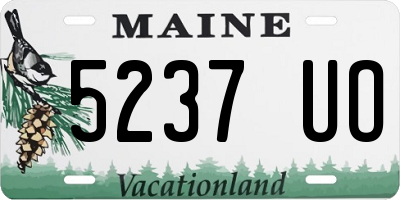 ME license plate 5237UO