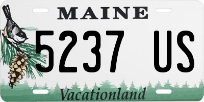 ME license plate 5237US
