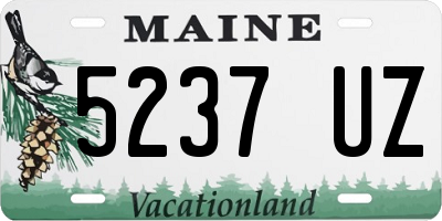 ME license plate 5237UZ