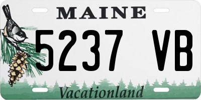 ME license plate 5237VB