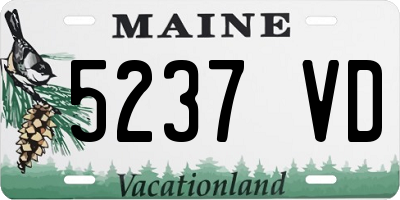 ME license plate 5237VD