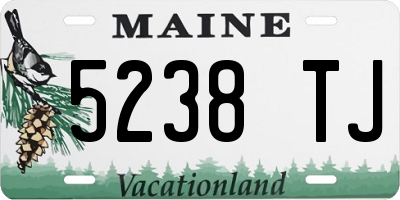 ME license plate 5238TJ