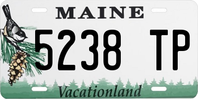 ME license plate 5238TP