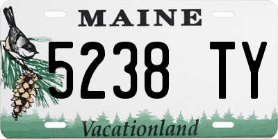 ME license plate 5238TY