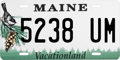 ME license plate 5238UM