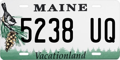ME license plate 5238UQ