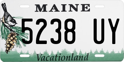 ME license plate 5238UY