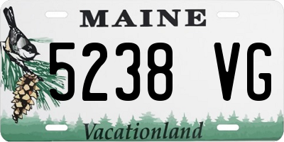 ME license plate 5238VG