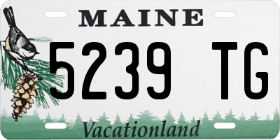 ME license plate 5239TG